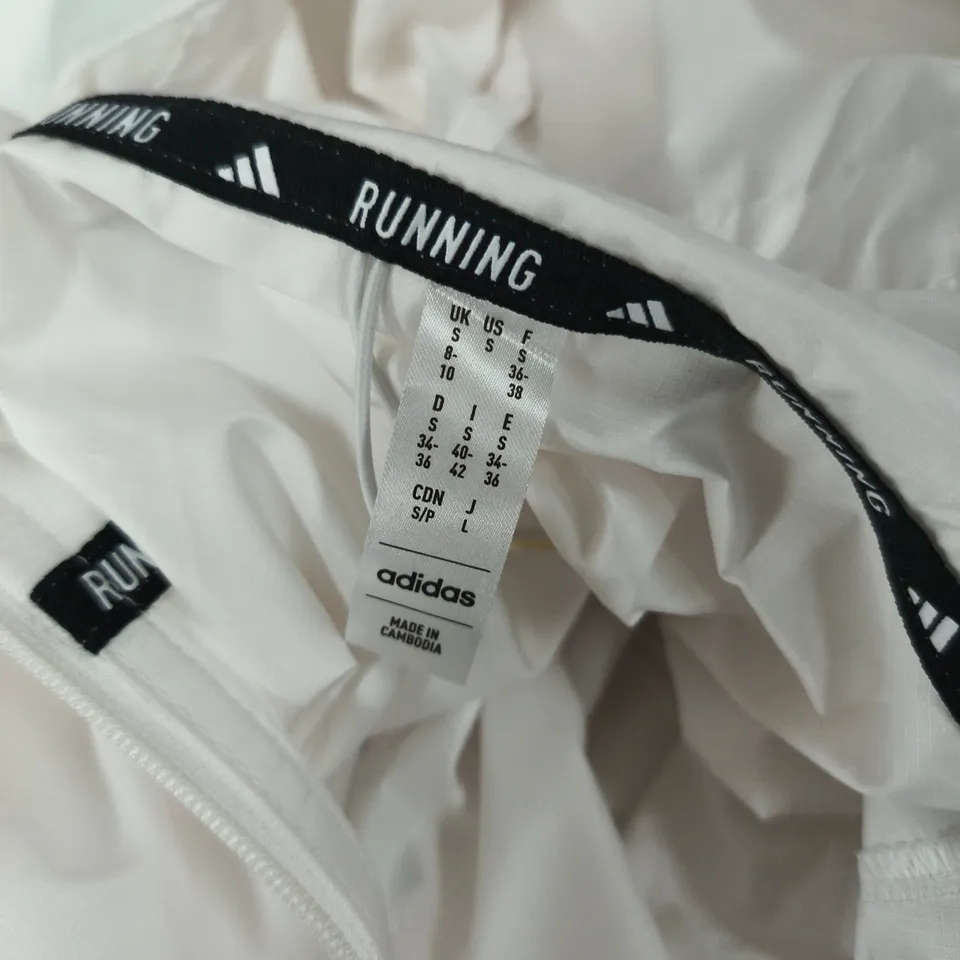 ADIDAS RUNNING OWN THE RUN JACKET – WHITE, UK S
