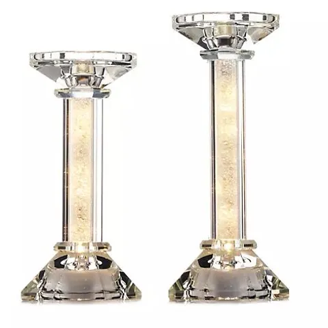 JM BY JULIEN MACDONALD SET OF 2 PRE LIT CANDLE HOLDERS