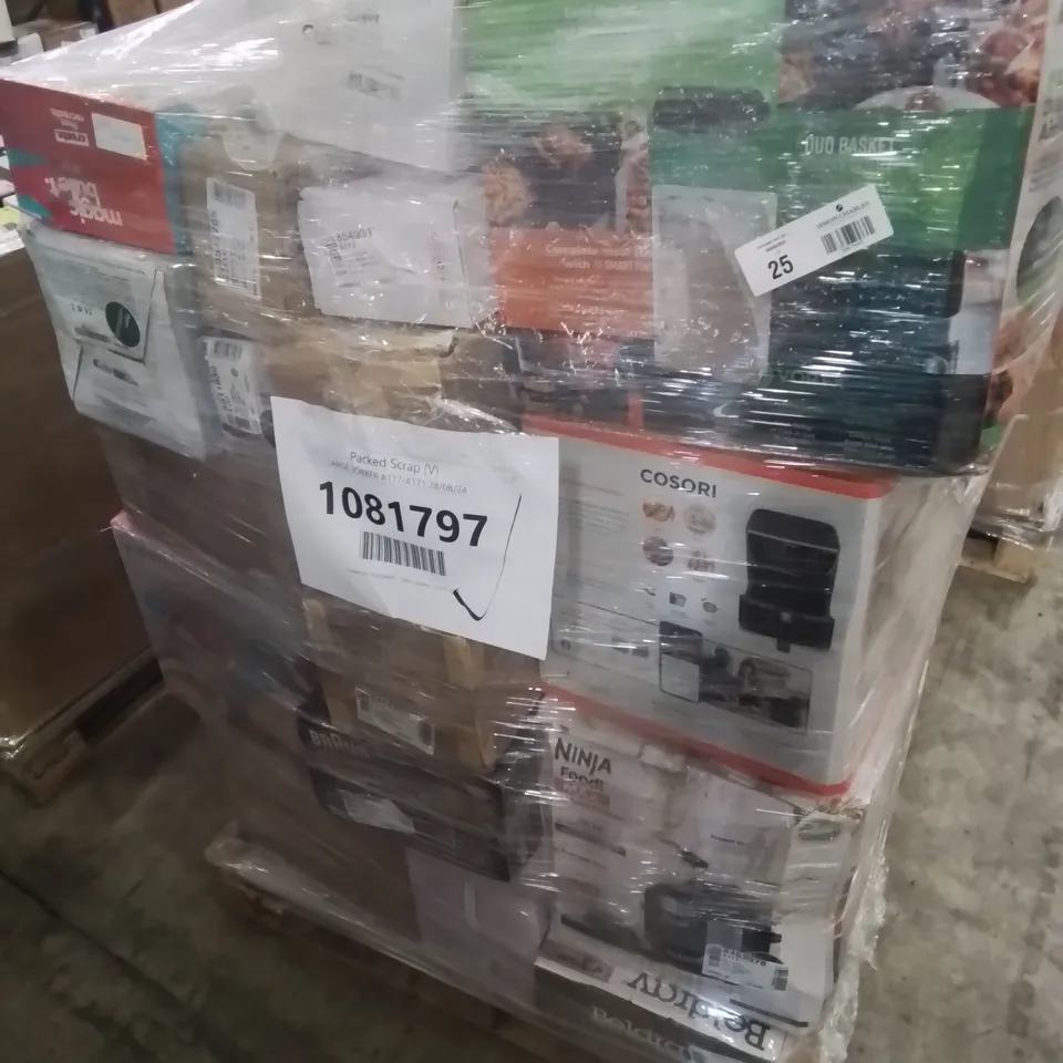 PALLET OF APPROXIMATELY 37 UNPROCESSED RAW RETURN HOUSEHOLD AND ELECTRICAL GOODS TO INCLUDE;