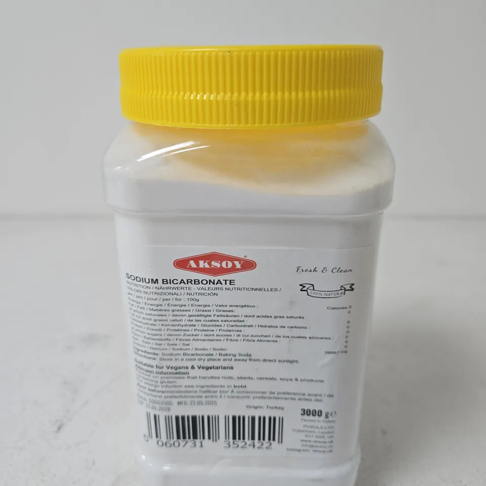 AKSOY SODIUM BICARBONATE 3 KG – BAKING SODA