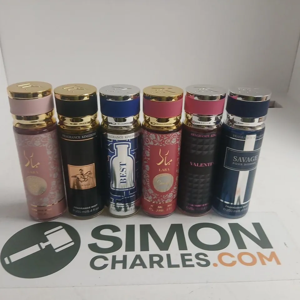 SIX ASSORTED FRAGRANCE KINGDOM FRAGRANCES