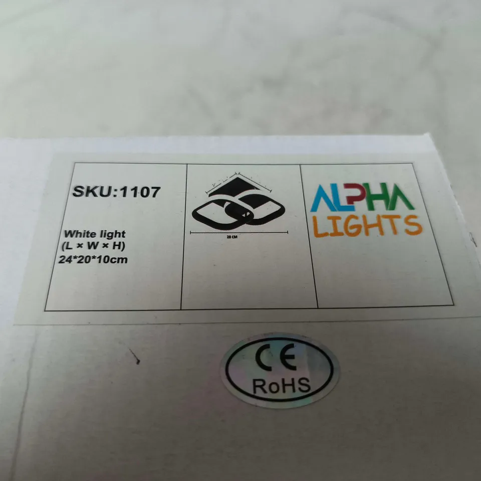 ALPHA LIGHTS WHITE LIGHT PANEL