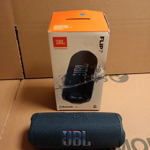 JBL FLIP 7 PORTABLE BLUETOOTH SPEAKER – NAVY/BLUE