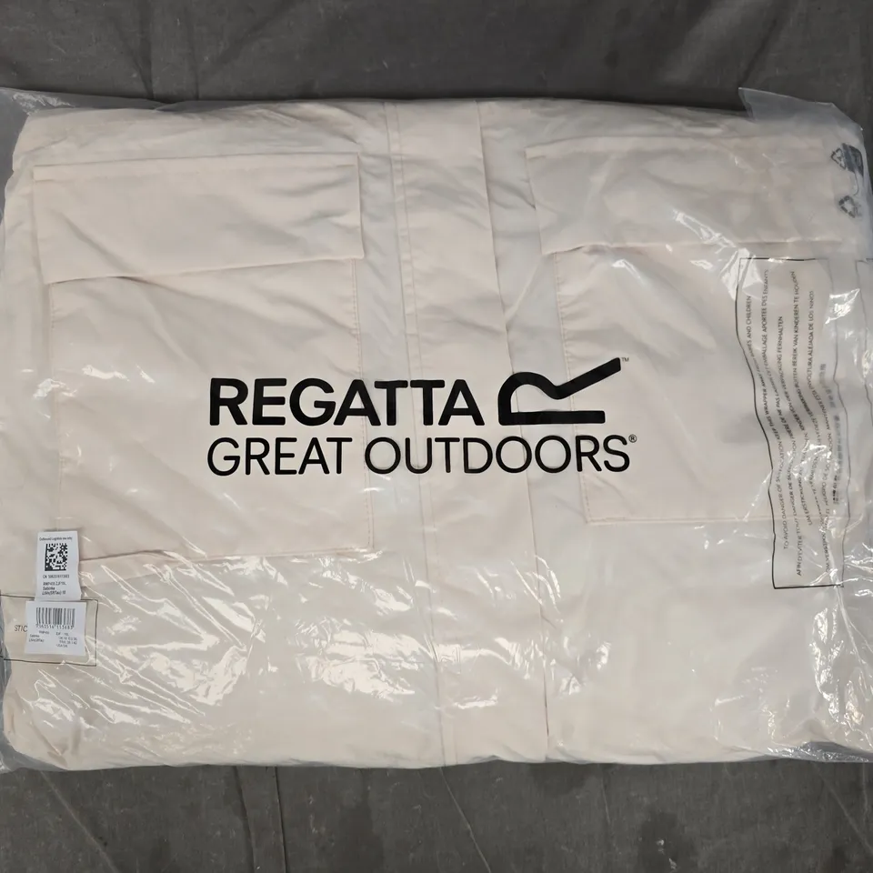REGATTA SABINKA WATERPROOF JACKET IN CREAM SIZE UK 10