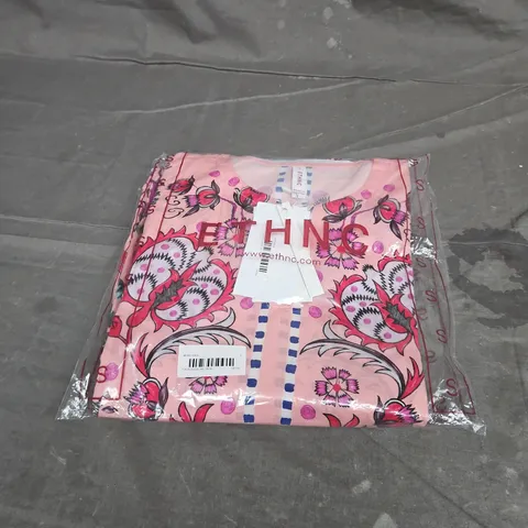 ETHNC PRINTED SUIT IN ICE PINK SIZE S