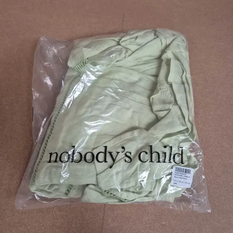 BAGGED NOBODYS CHILD JESSY MINI DRESS IN GREEN - UK 14
