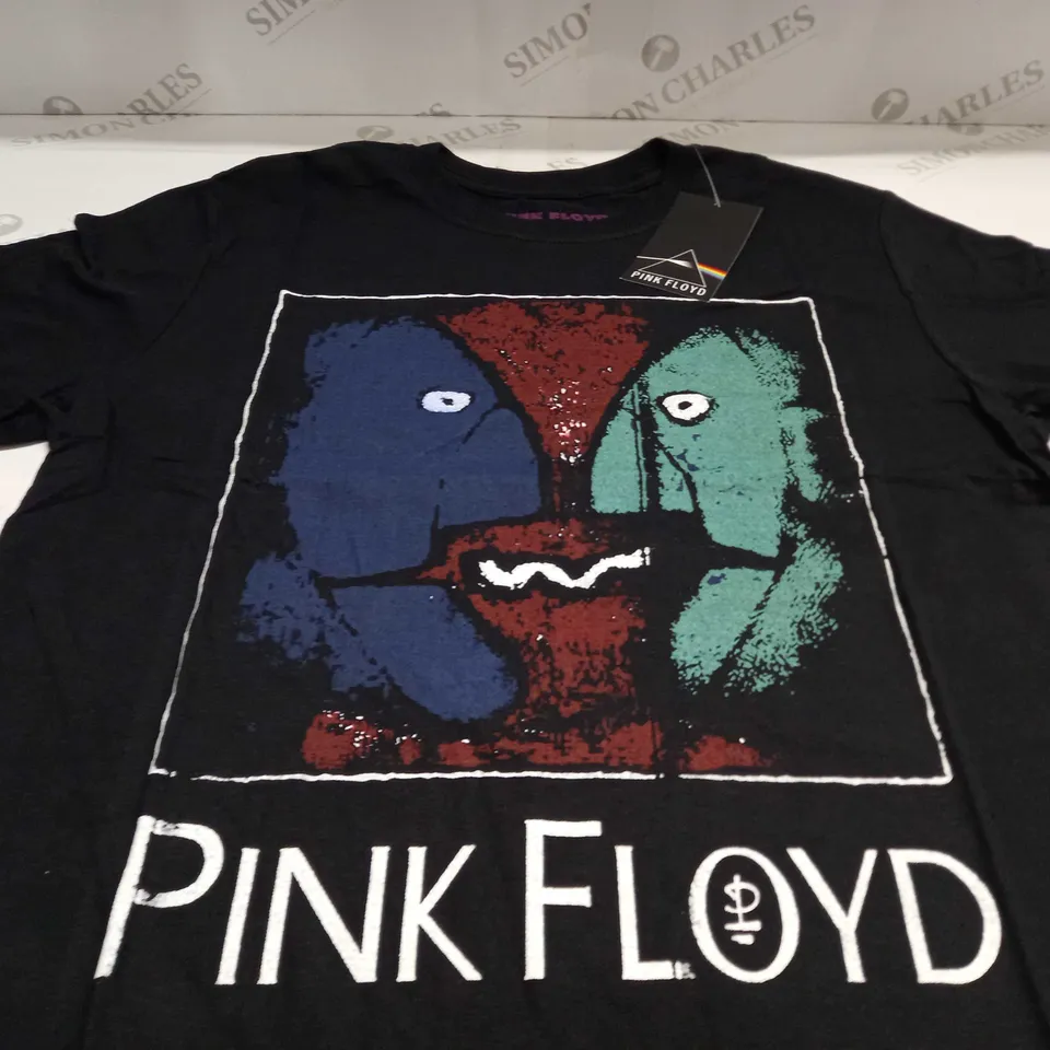 PINK FLOYD CHALK HEADS UNISEX BLACK T-SHIRT - MEDIUM