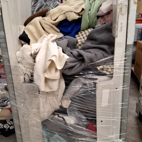 CAGE CONTAINING ASSORTED CLOTHING