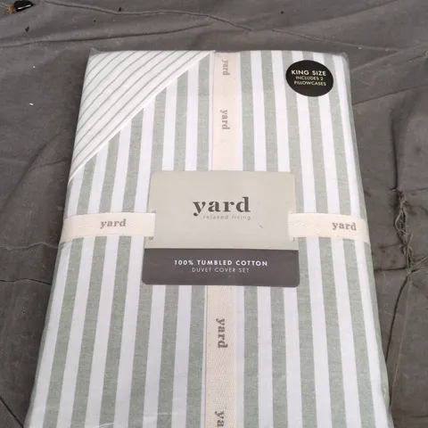 YARD RELAXED LIVING KING SIZE DUVET COVER SET