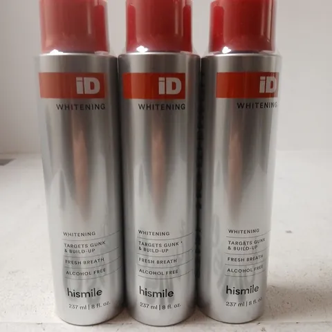 3 X 237ML HISMILE ID STAIN WHITENING MOUTHWASH