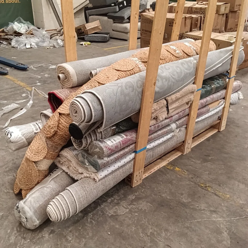 PALLET CONTAINING APPROXIMATELY 23 QUALITY DESIGNER AREA RUGS