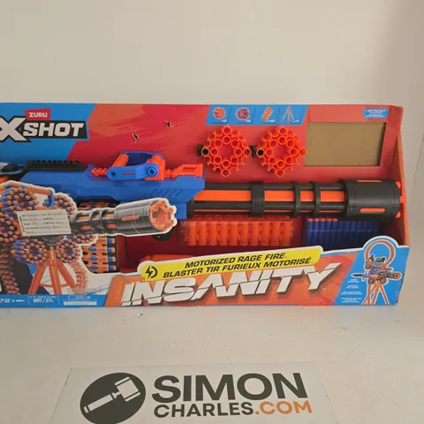ZURU X-SHOT INSANITY MOTORISED RAGE FIRE BLASTER β BOXED TOY BLASTER