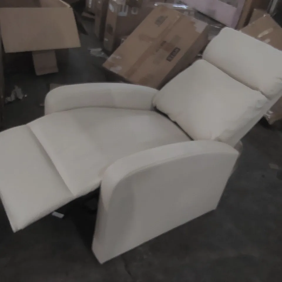 FAUX LEATHER MANUAL RECLINER
