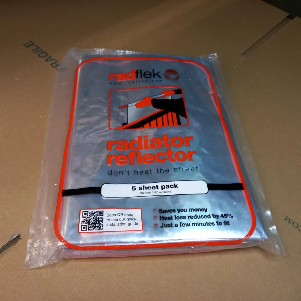 PACKAGED RADFLEK RADIATOR REFLECTOR - 5 SHEET PACK