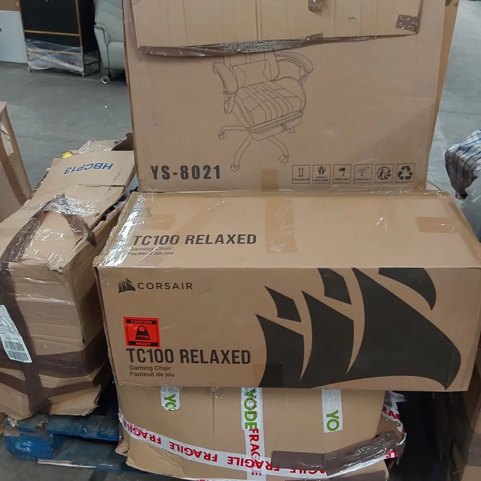 PALLET OF ASSORTED FURNITURE PARTS AND OTHER ASSORTED ITEMS 
