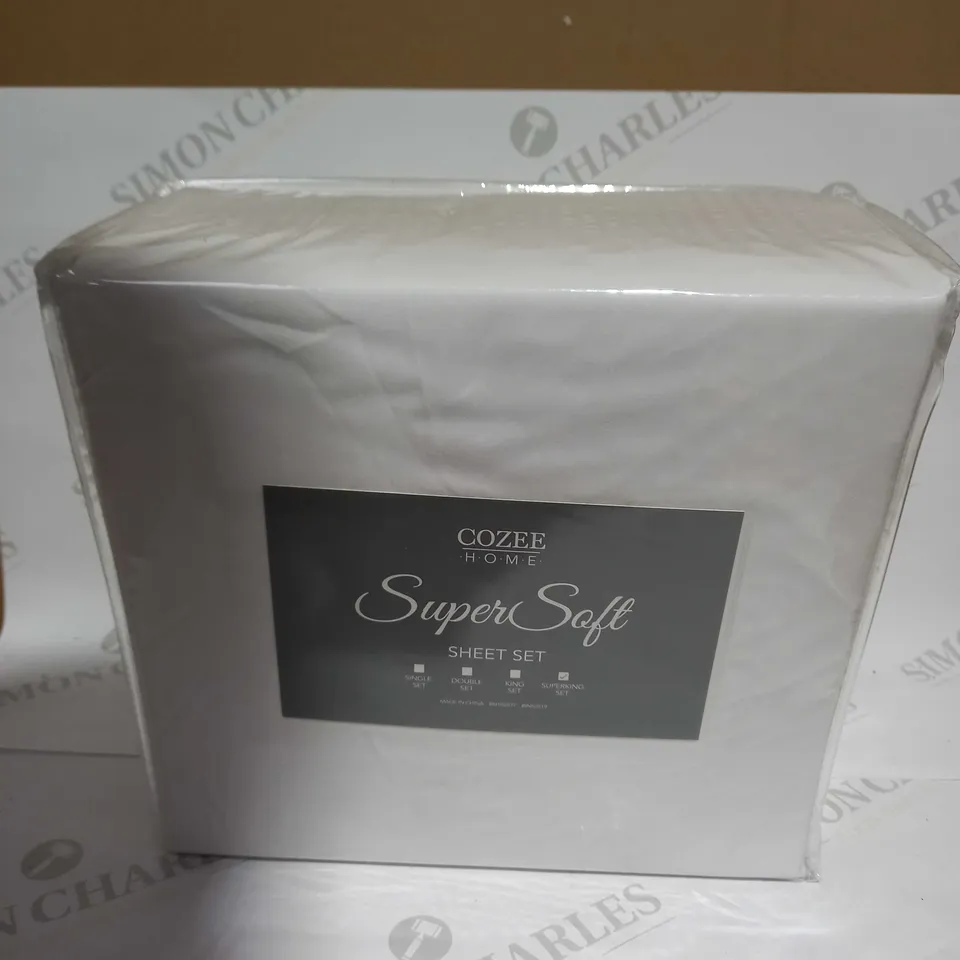 COZEE HOME SUPERSOFT SHEET SET - SUPERKING