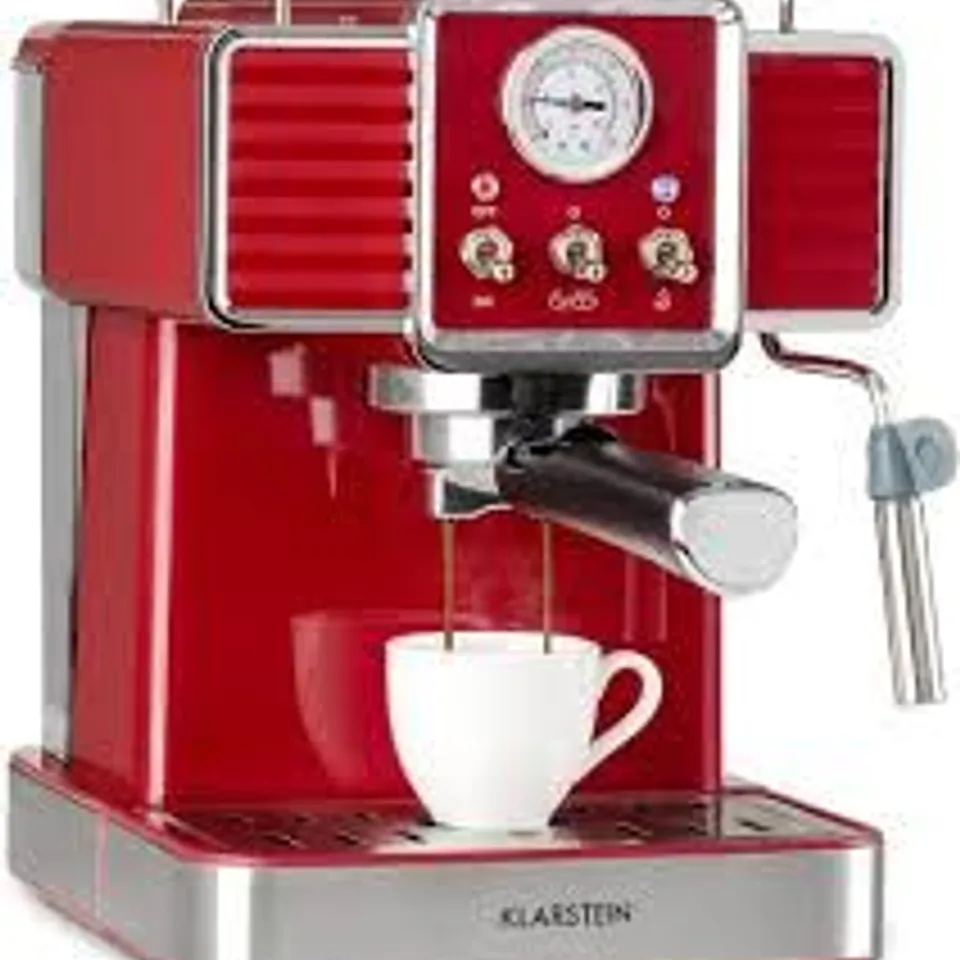 BOXED KLARSTEIN GUSTO CLASSICO ESPRESSO MAKER 