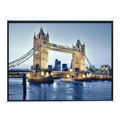 BOXED 17 STORIES ELECTRIC PROJECTOR SCREEN 