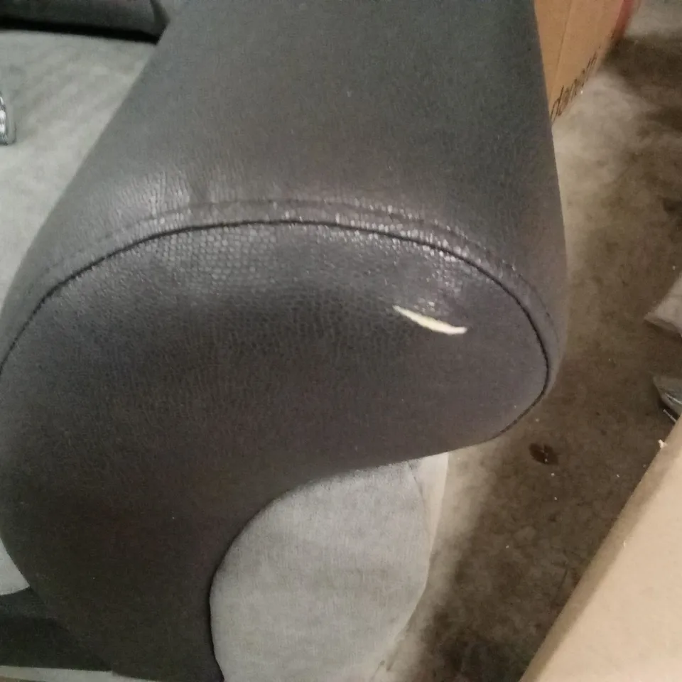 DANUBE FABRIC/FAUX LEATHER ARMCHAIR RRP £499