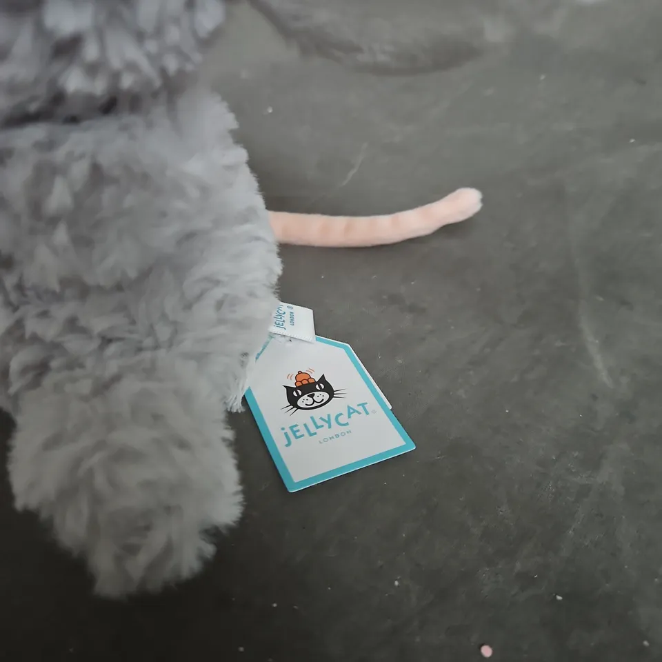 JELLYCAT LONDON YUMMY MOUSE SOFT TOY – GREY