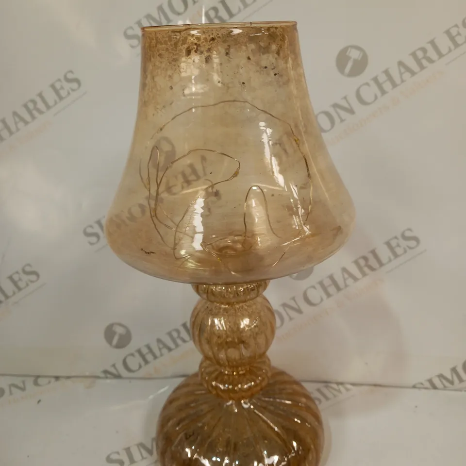 REFLECTIONS PRE-LIT LED MERCURY GLASS LAMP - GOLD