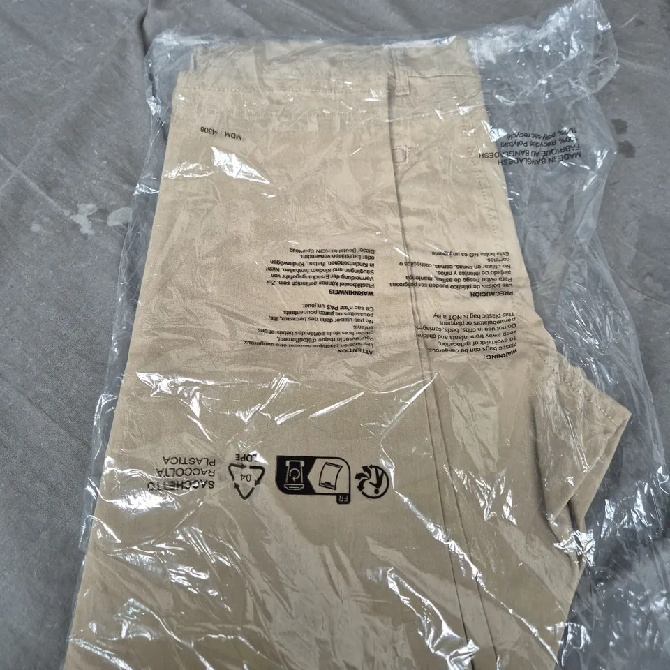 JJ REBEL SLIM KHAKI TROUSERS - WAIST 34 / INSEAM 32, TAG ATTACHED