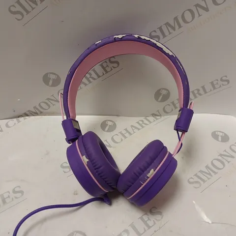 BOXED YOMUSE ON-EAR FOLDABLE HEADPHONES C89 PINK/PURPLE