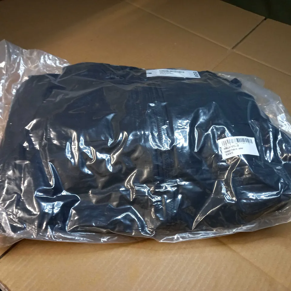 PACKAGED BOOHOO BLACK PADDED/HOODED JACKET - SIZE 10