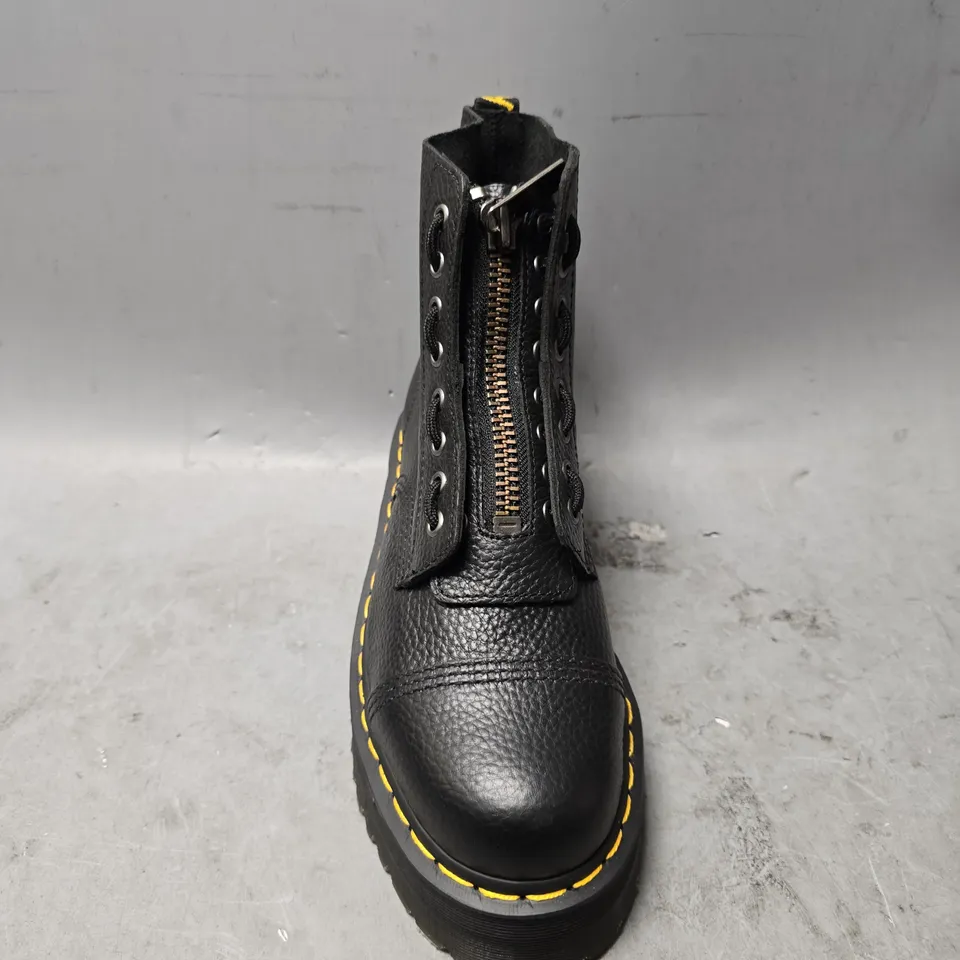 DR MARTENS HIGH TOP BROWN BOOTS - SIZE UNSPECIFIED 