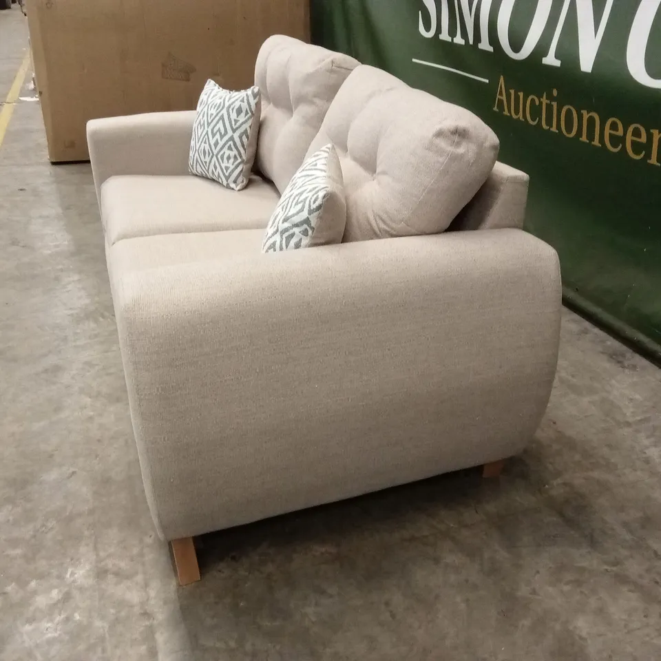 PRENT FABRIC 2 SEATER SOFA - NATURAL RRP £749