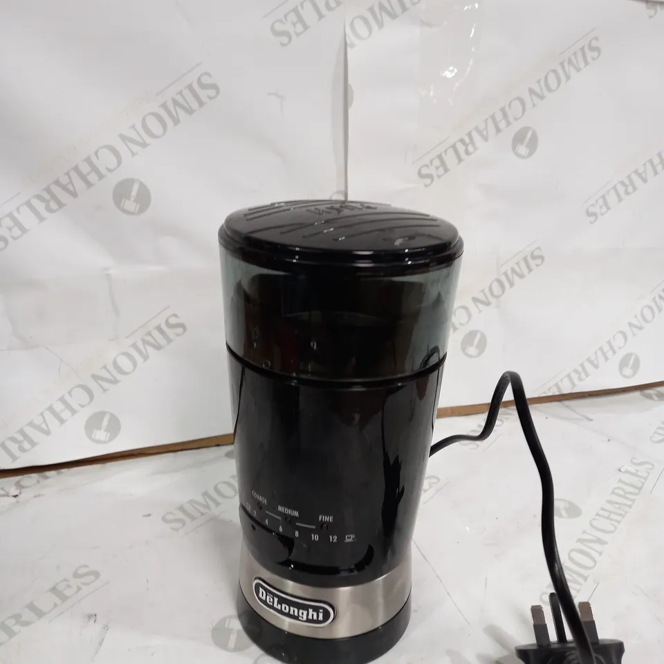 DE'LONGHI KG210 ELECTRIC COFFEE GRINDER, STAINLESS STEEL, BLACK