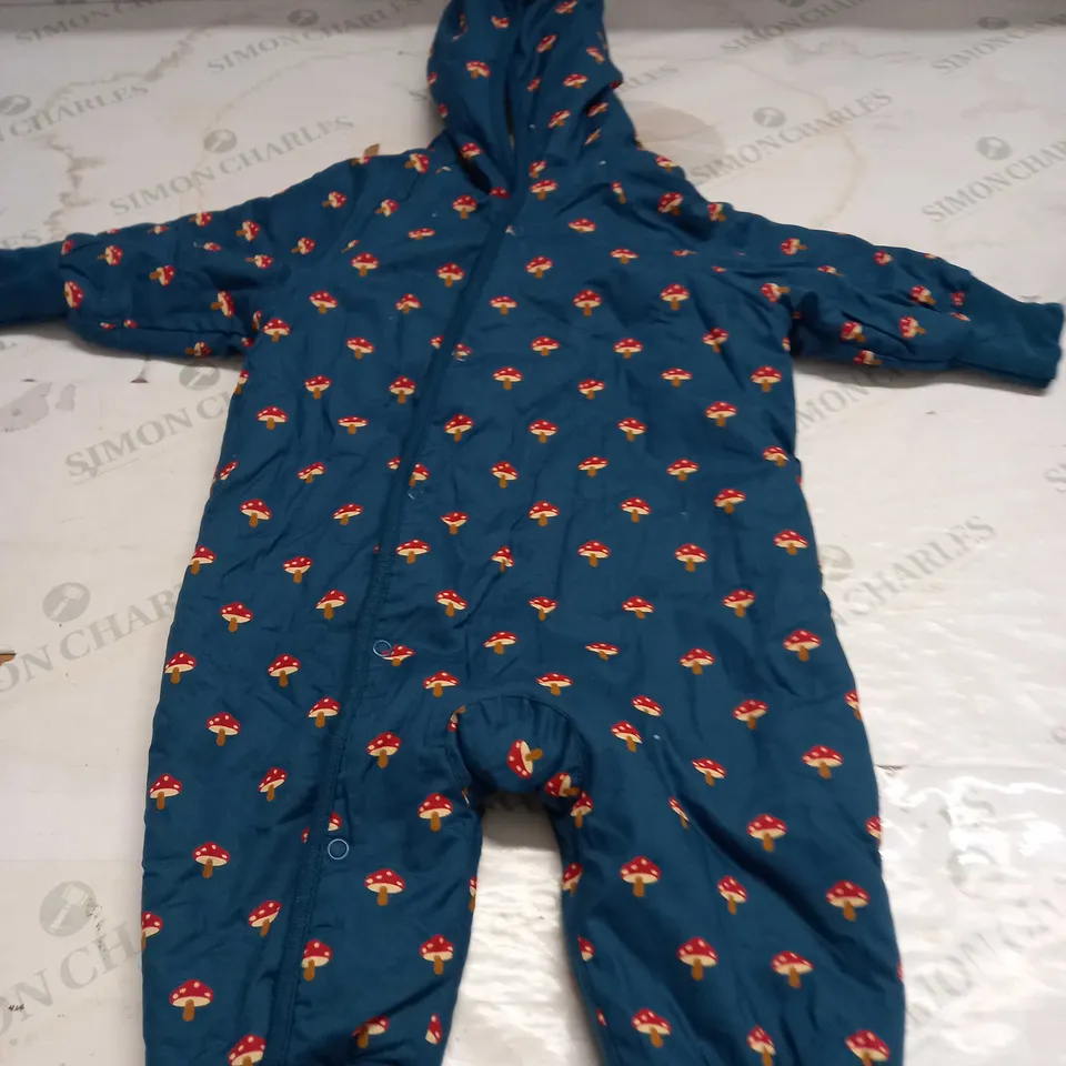 LITTLE TOADSTOOLS SHERPA LINED SNOWSUIT SIZE 9-12 MONTHS