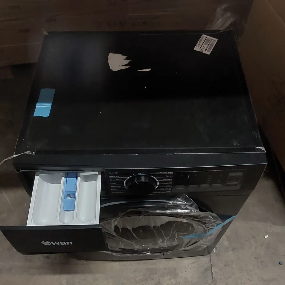 SWAN SW75130B 9KG LOAD, 1400 SPIN FREESTANDING WASHING MACHINE - BLACK