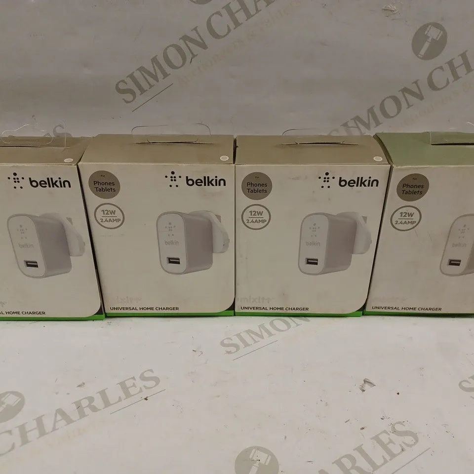 BOX OF 4 BELKIN MIXIT UNIVERSAL HOME CHARGERS 