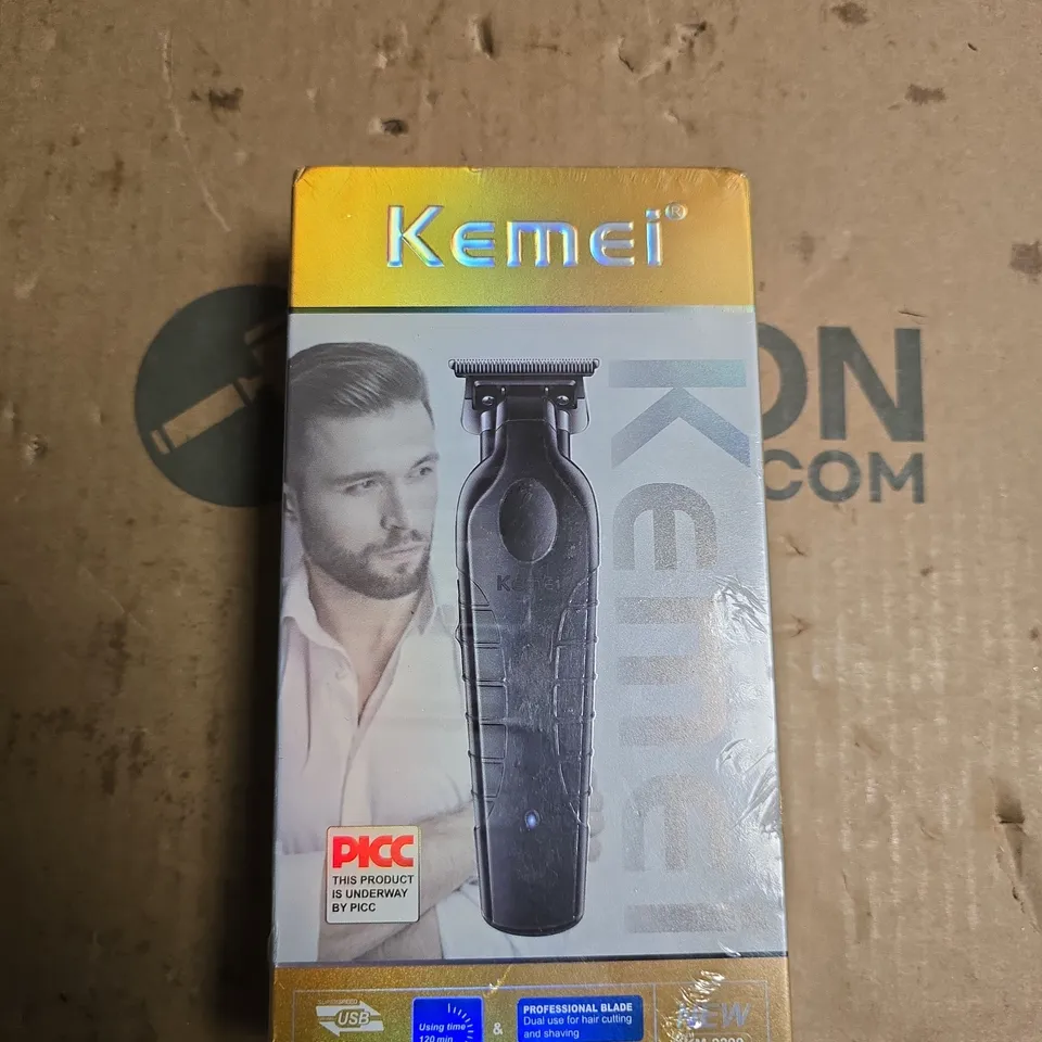 KEMEI KM-2299 HAIR TRIMMER – USB RECHARGEABLE, LCD DISPLAY, 1200MAH BATTERY