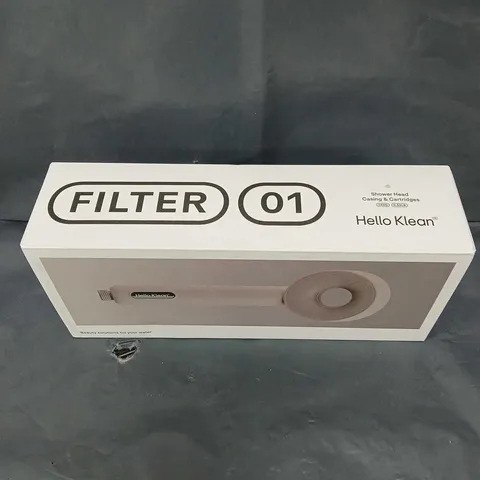 BOXED SEALED HELLO KLEAN 01 FILTER SHOWER HEAD 