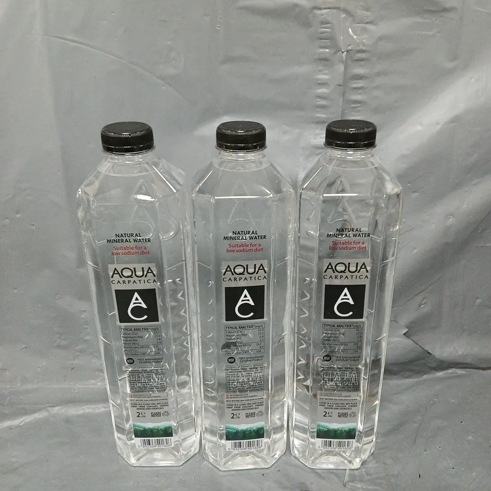3X 2L AQUA CARPATICA NATURAL MINERAL WATER 