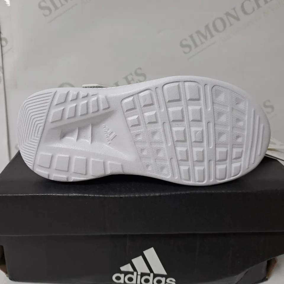 BOXED ADIDAS RUNFALCON 2.0 GREY KIDS TRAINERS - SIZE 6K