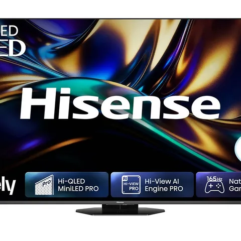 HISENSE 65U8QTUK 65 INCH MINI LED 4K ULTRA HD 165HZ HDR SMART AI TV WITH FREELY