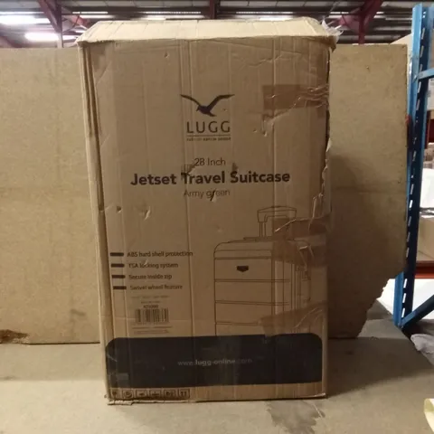 BOXED LUGG - 28INCH JETSET TRAVEL SUITCASE ARMY GREEN 