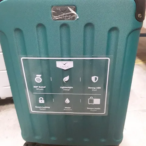 UNBOXED KEPLIN LUGG SMALL SIZE TRAVEL LUGGAGE WITH WHEELS SECURE LOCK SYSTEM GREEN COLOUR 