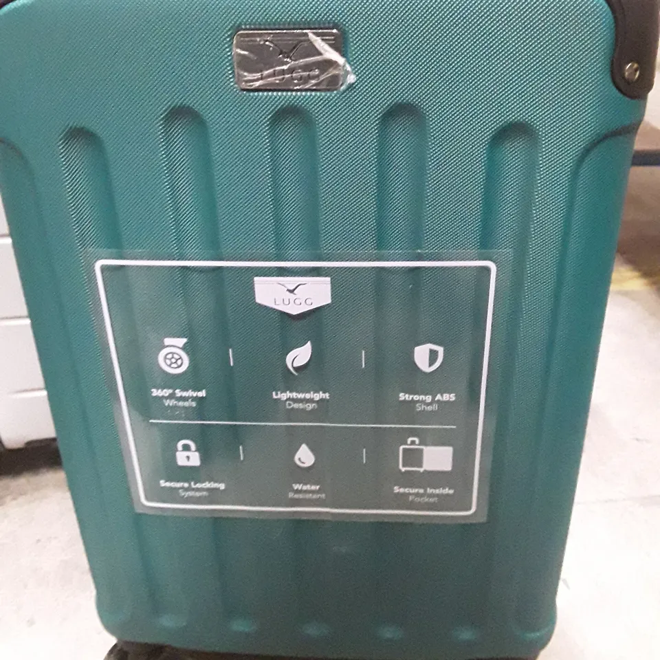 UNBOXED KEPLIN LUGG SMALL SIZE TRAVEL LUGGAGE WITH WHEELS SECURE LOCK SYSTEM GREEN COLOUR 