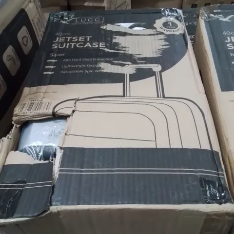BOXED LUGG 40CM JETSET SUITCASE SILVER