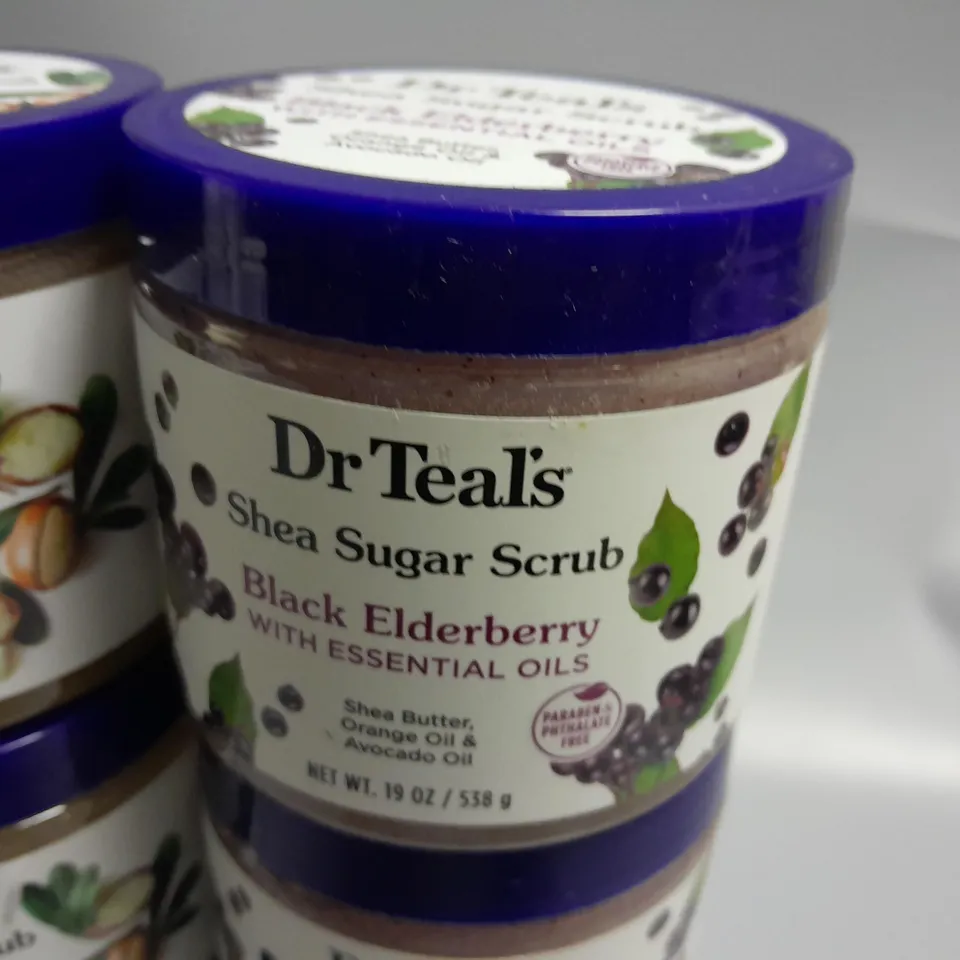LOT OF 14 538G DR TEALS SHEA SUGAR SCRUB SHEA BUTTER 