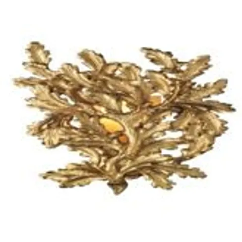 GOLD LEAF WALL LAMP LIGHT