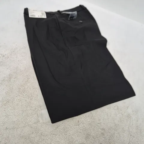 UNIQLO WOMEN'S SMART WIDE TROUSERS LONG – BLACK – UK SIZE L (WAIST 75–81 CM / 29.5–32 IN)