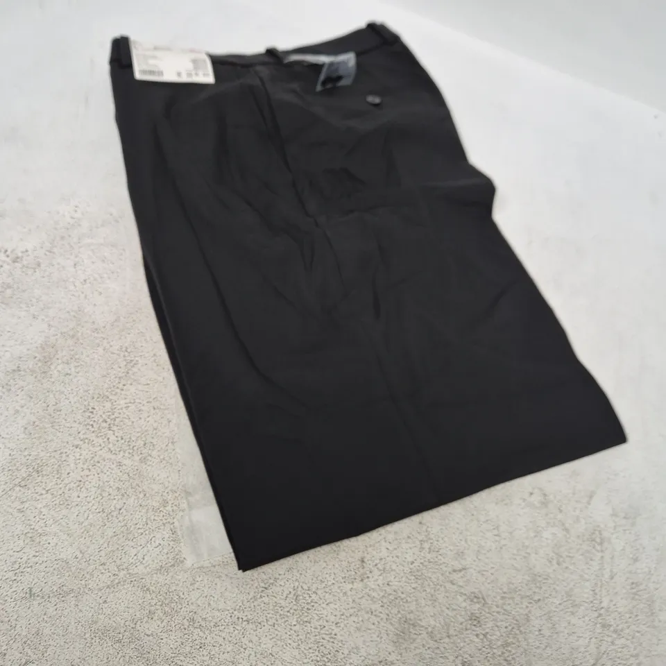 UNIQLO WOMEN'S SMART WIDE TROUSERS LONG – BLACK – UK SIZE L (WAIST 75–81 CM / 29.5–32 IN)