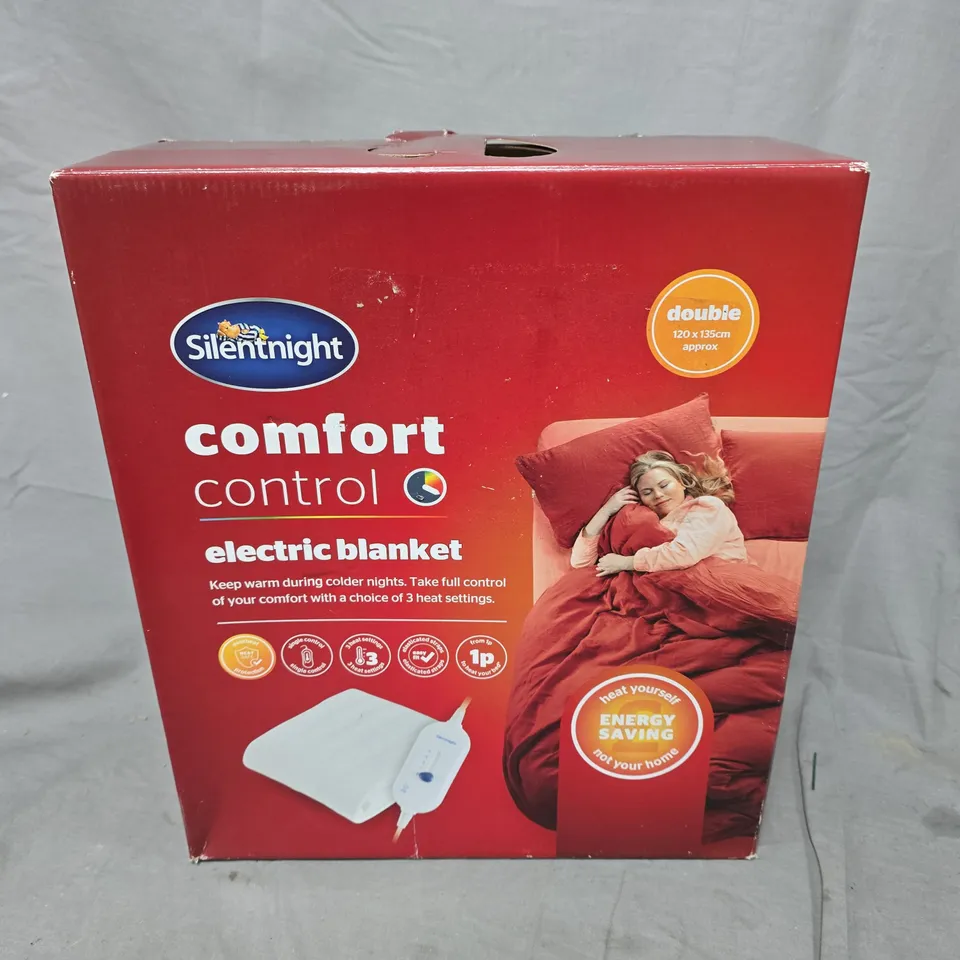 SILENTNIGHT COMFORT CONTROL ELECTRIC BLANKET - DOUBLE 