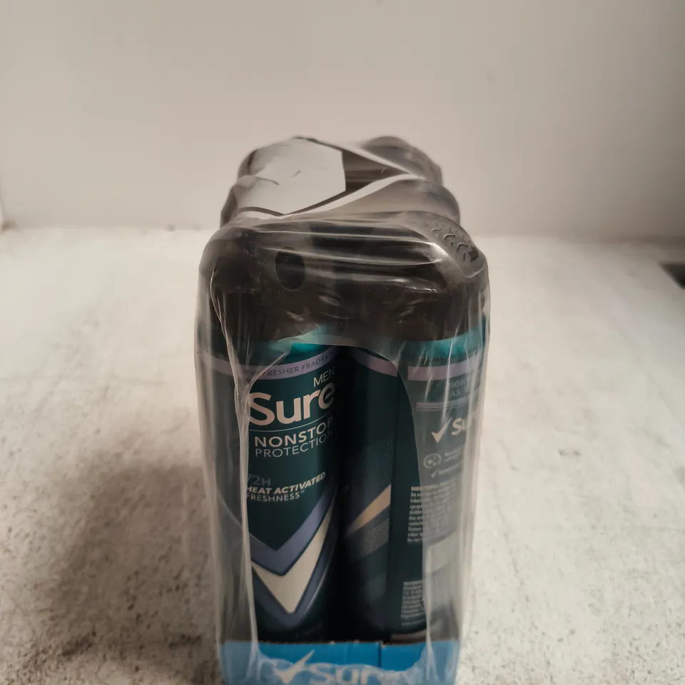 PACK OF 6 SURE MEN 72H HEAT ACTIVATED DEODRANT