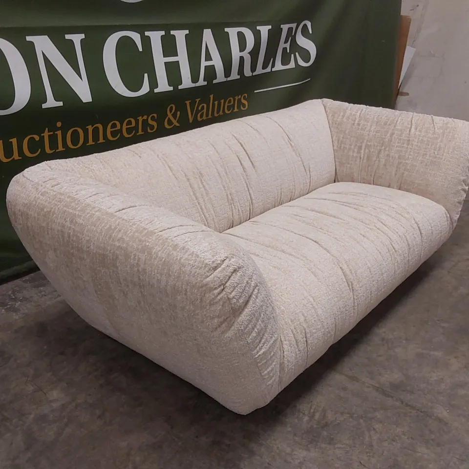QUALITY DESIGNER ROCHE 3 SEATER OMBRA SAND FABRIC